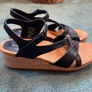 Bare Traps black wedge sandal